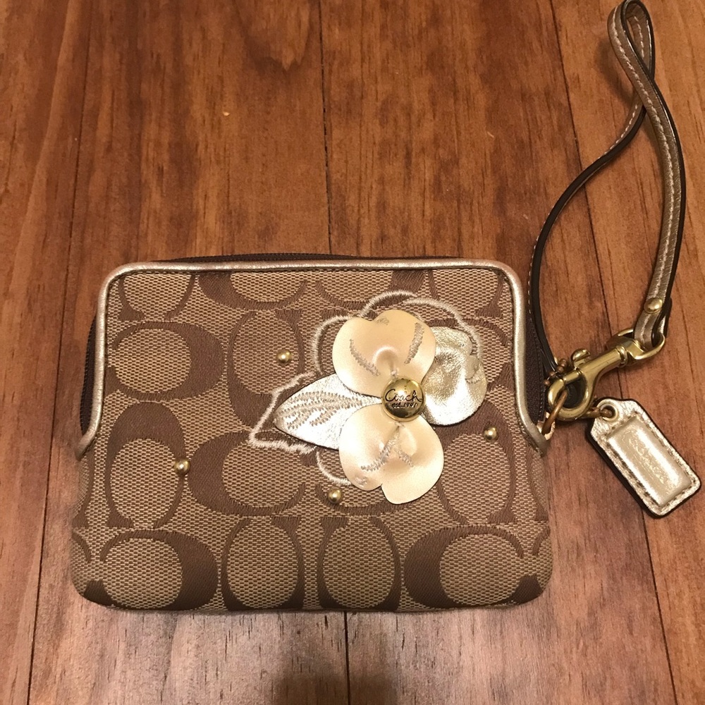 Coach Flower wristlet